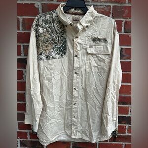 Game Guard Official Camo of Texas Long Sleeve Button Down Shooting XL Shirt B8